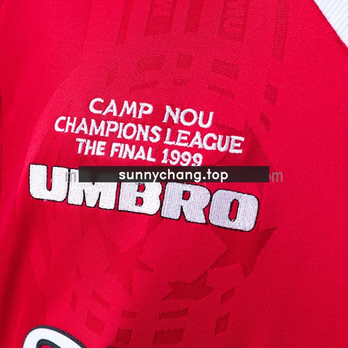 M-U 1999/00 Home Long Sleeve Retro Jersey - 图片 4