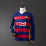 Barcelona 2015/16 Home Long Sleeve Retro Jersey