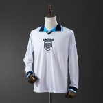 England 1996 Home Long Sleeve Retro Jersey