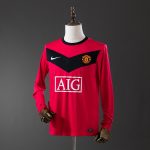 M-U 2010 Home Long Sleeve Retro Jersey