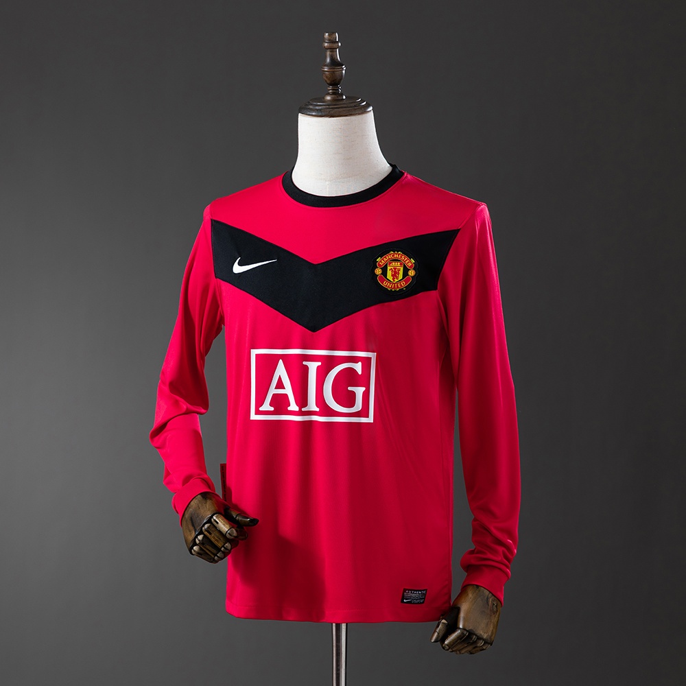 JER-11423_1 M-U 2010 Home Long Sleeve Retro Jersey - 图片 1