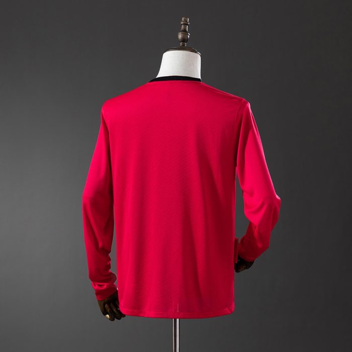 M-U 2010 Home Long Sleeve Retro Jersey - 图片 7