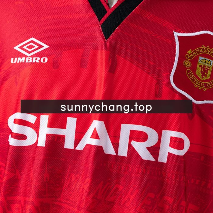 Manchester United 1994/96 Home Long Sleeve Retro Jersey - 图片 5