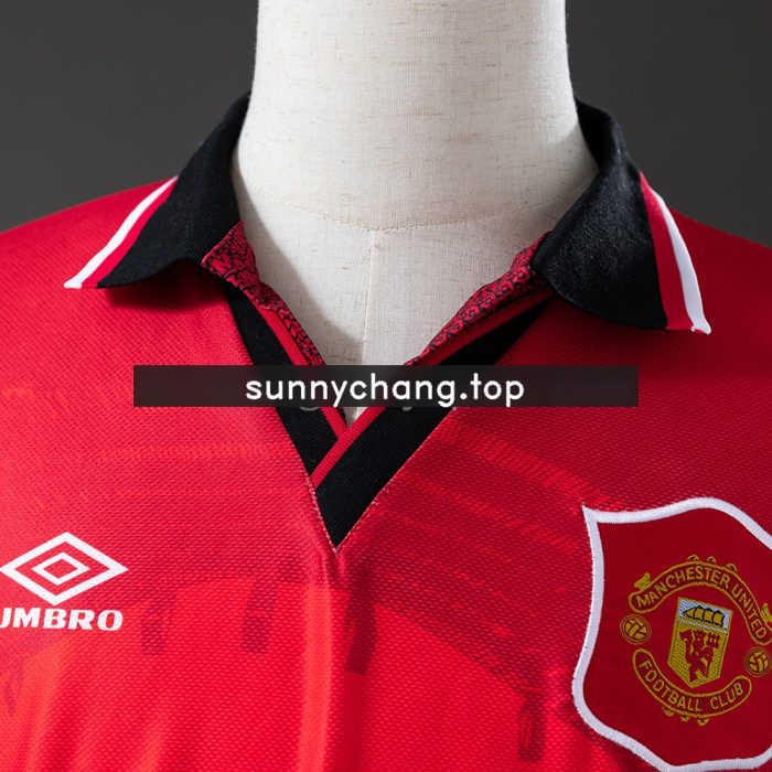 Manchester United 1994/96 Home Long Sleeve Retro Jersey - 图片 6