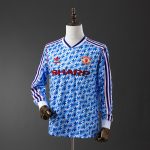 Retro Long Sleeve Manchester United 1990/92 Away