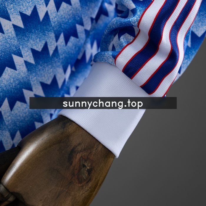 Retro Long Sleeve Manchester United 1990/92 Away - 图片 2