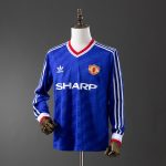 M-U 1986/88 Second Away Long Sleeve Retro Jersey