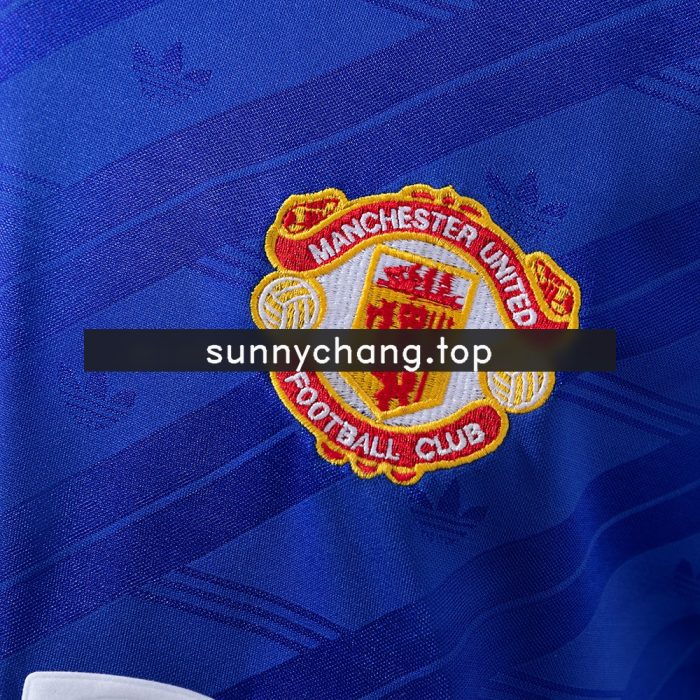 M-U 1986/88 Second Away Long Sleeve Retro Jersey - 图片 3