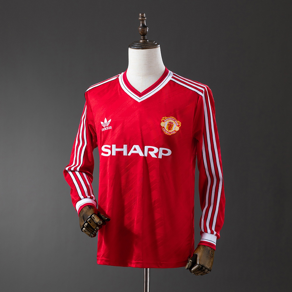 JER-11427_1 M-U 1986/88 Second Away Long Sleeve Retro Jersey - 图片 1
