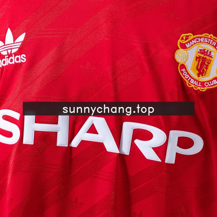 M-U 1986/88 Second Away Long Sleeve Retro Jersey - 图片 5