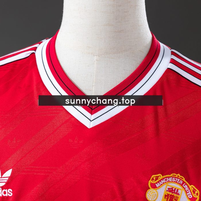 M-U 1986/88 Second Away Long Sleeve Retro Jersey - 图片 6