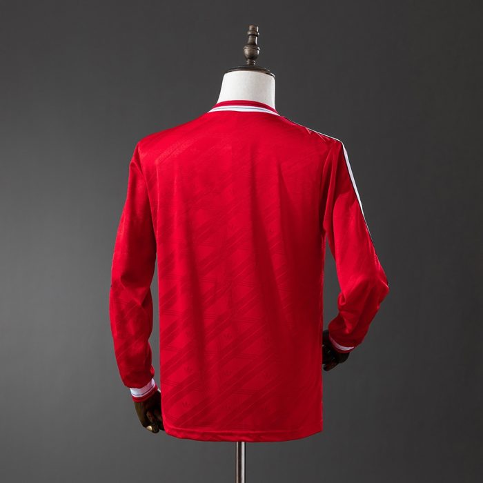 M-U 1986/88 Second Away Long Sleeve Retro Jersey - 图片 7