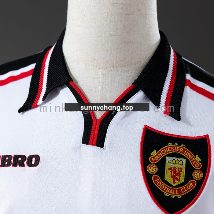 M-U 1998/99 Away Long Sleeve Retro Jersey - 图片 6