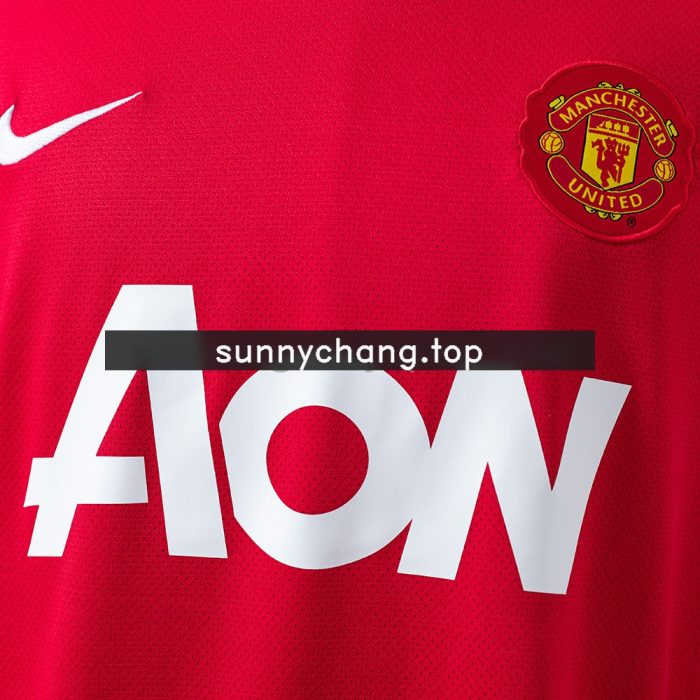M-U 2010/11 Home Long Sleeve Retro Jersey - 图片 6