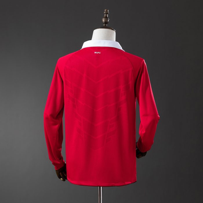 M-U 2010/11 Home Long Sleeve Retro Jersey - 图片 8