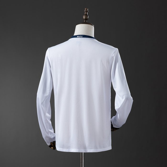 Manchester United 2008/09 Away Champions League Edition Long Sleeve Retro Jersey - 图片 8