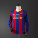 Barcelona 2010/11 Home Champions League Edition Long Sleeve Retro Jersey