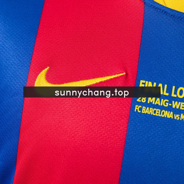 Barcelona 2010/11 Home Champions League Edition Long Sleeve Retro Jersey - 图片 4