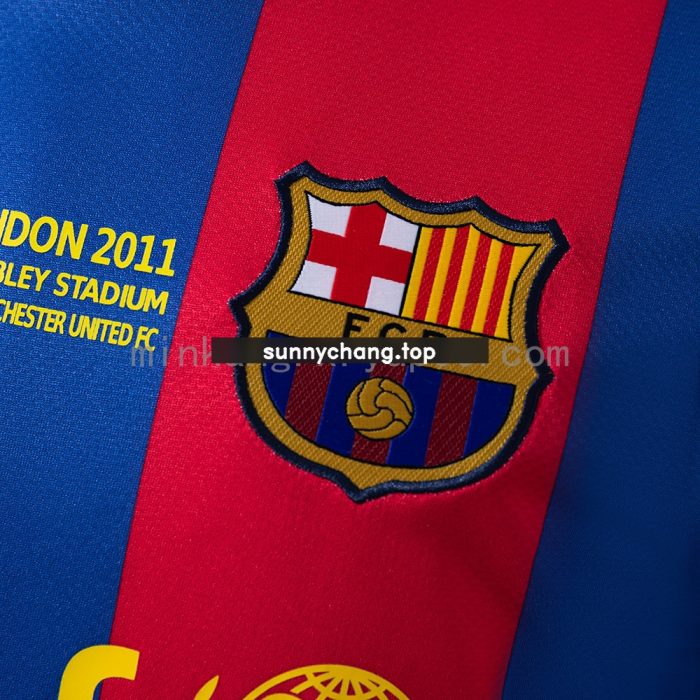 Barcelona 2010/11 Home Champions League Edition Long Sleeve Retro Jersey - 图片 5