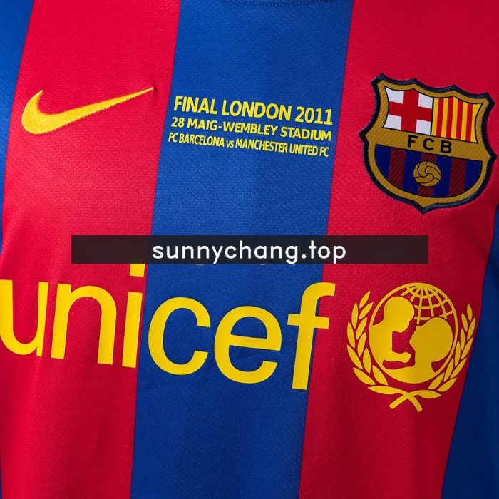 Barcelona 2010/11 Home Champions League Edition Long Sleeve Retro Jersey - 图片 6