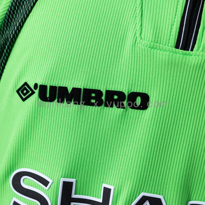 M-U 1998/99 Goalkeeper Green Long Sleeve Retro Jersey - 图片 3
