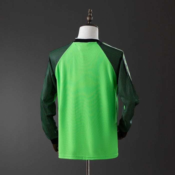 M-U 1998/99 Goalkeeper Green Long Sleeve Retro Jersey - 图片 7
