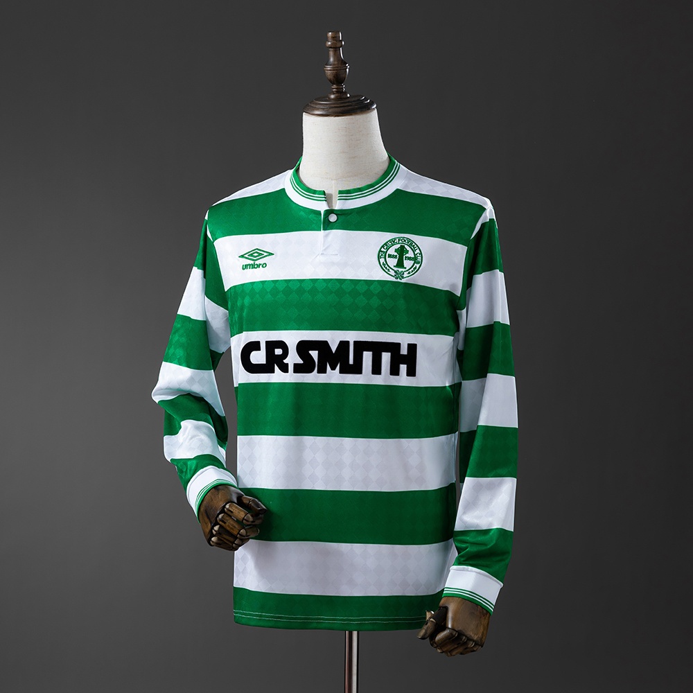 JER-11436_1 Celtics 1989/91 Long Sleeve Home Retro Jersey - 图片 1