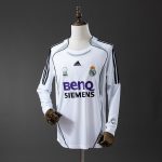 Real Madrid 2006/07 Home Long Sleeve Retro Jersey