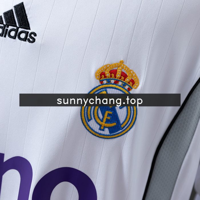 Real Madrid 2006/07 Home Long Sleeve Retro Jersey - 图片 5