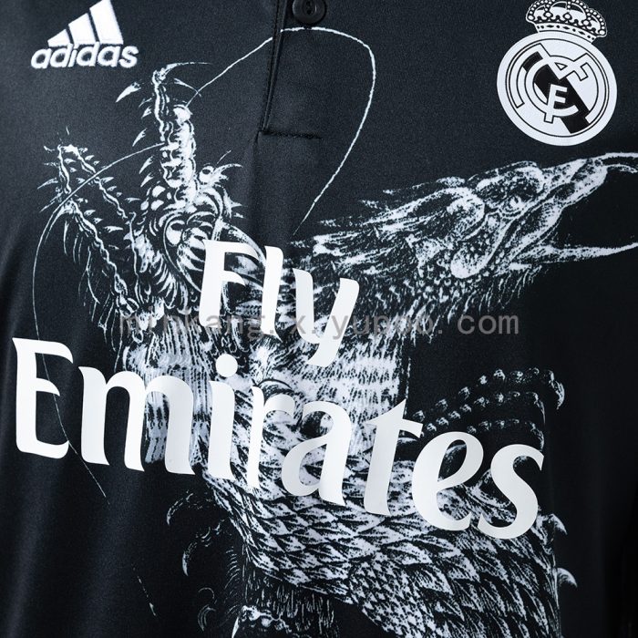Real Madrid 2014/15 Second Away Long Sleeve Retro Jersey - 图片 5