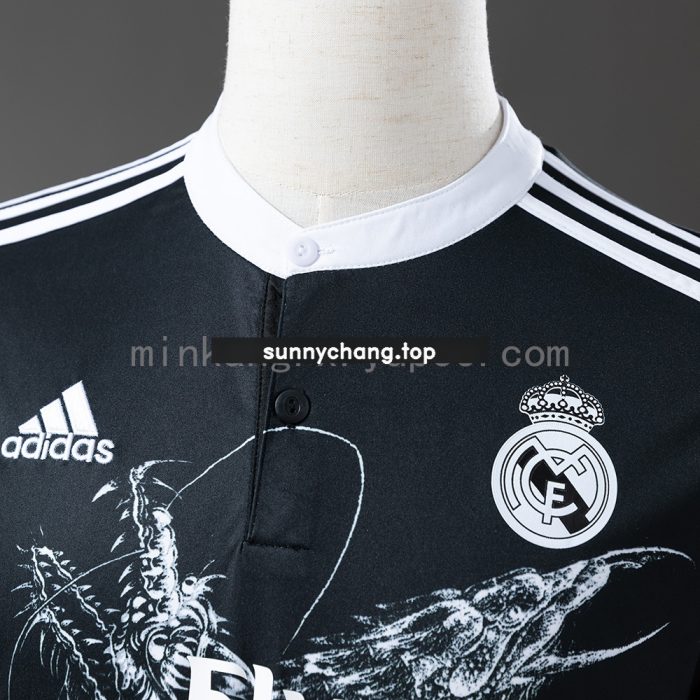 Real Madrid 2014/15 Second Away Long Sleeve Retro Jersey - 图片 6