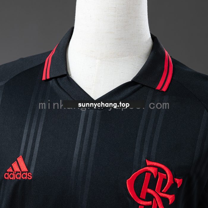 Flamengo 2019/20 Black Classic Edition Long Sleeve Retro Jersey - 图片 5