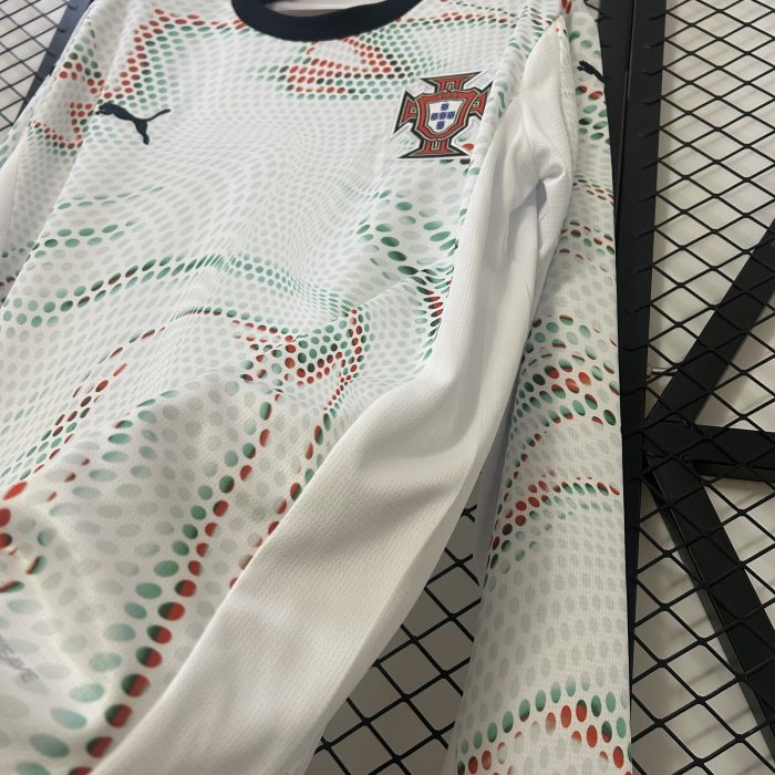 Portugal Away Long Sleeve Jersey 2025 - 图片 8