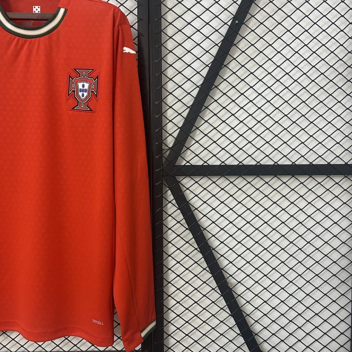 Portugal Home Jersey 2025 Long Sleeve - 图片 7