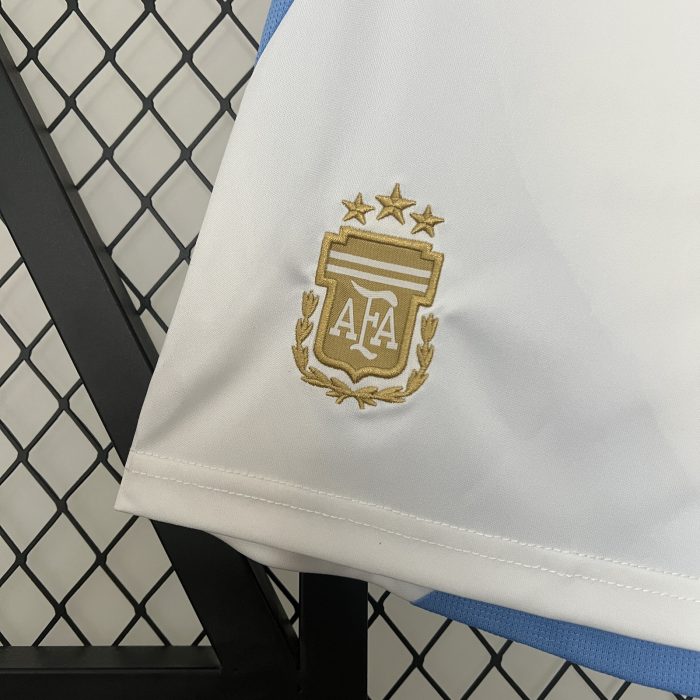 Argentina Home Shorts 2024 - 图片 6