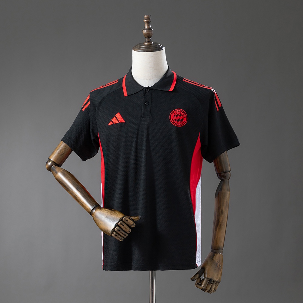 JER-11600_1 Bayern Munich 25/26 Polo Black - 图片 1