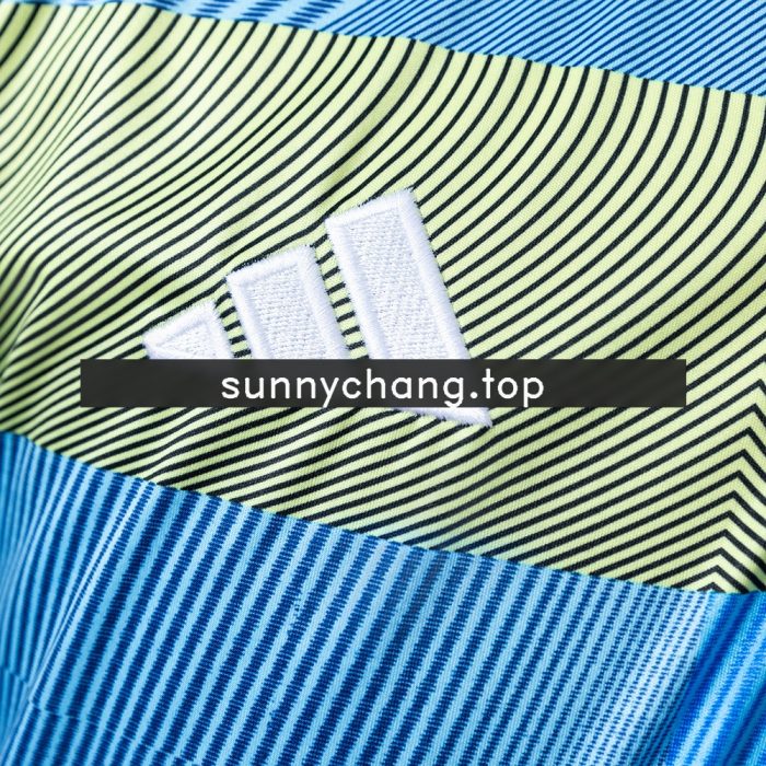 Real Madrid 25/26 Polo - Green Striped Tray S-XXL - 图片 4
