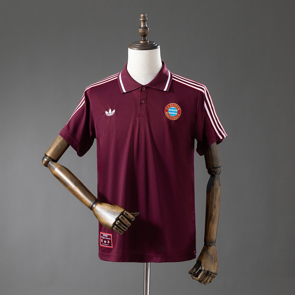 JER-11611_1 Bayern Munich 25/26 Polo - Maroon - 图片 1