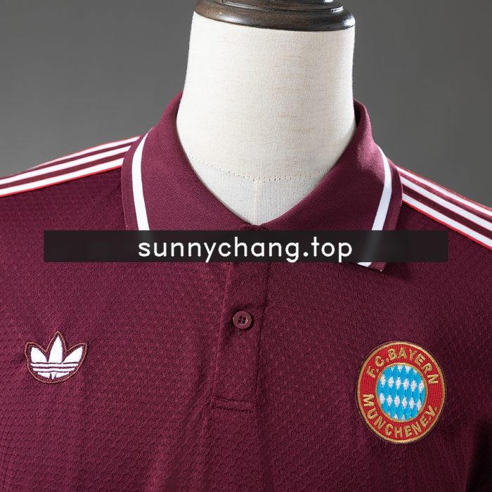 Bayern Munich 25/26 Polo - Maroon - 图片 6