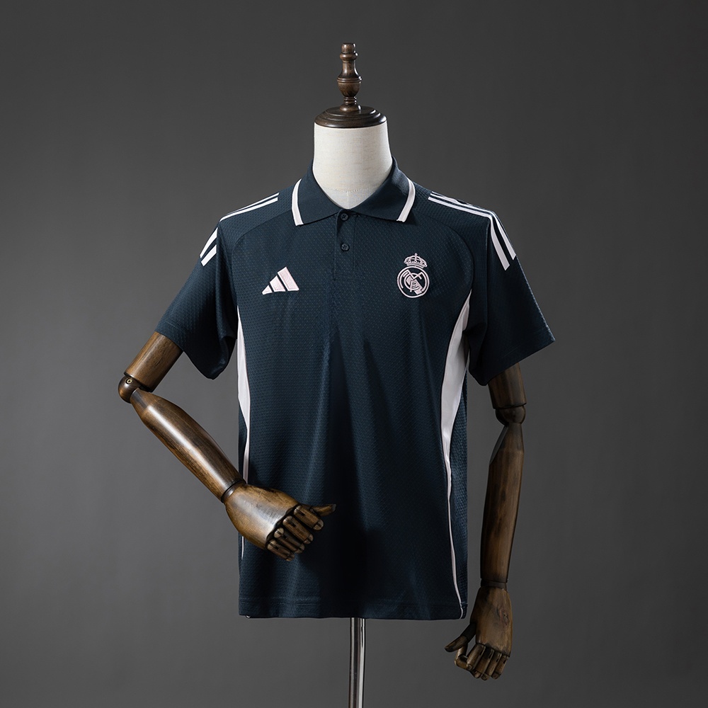 JER-11619_1 Real Madrid 25/26 Polo - Black & Pink - 图片 1