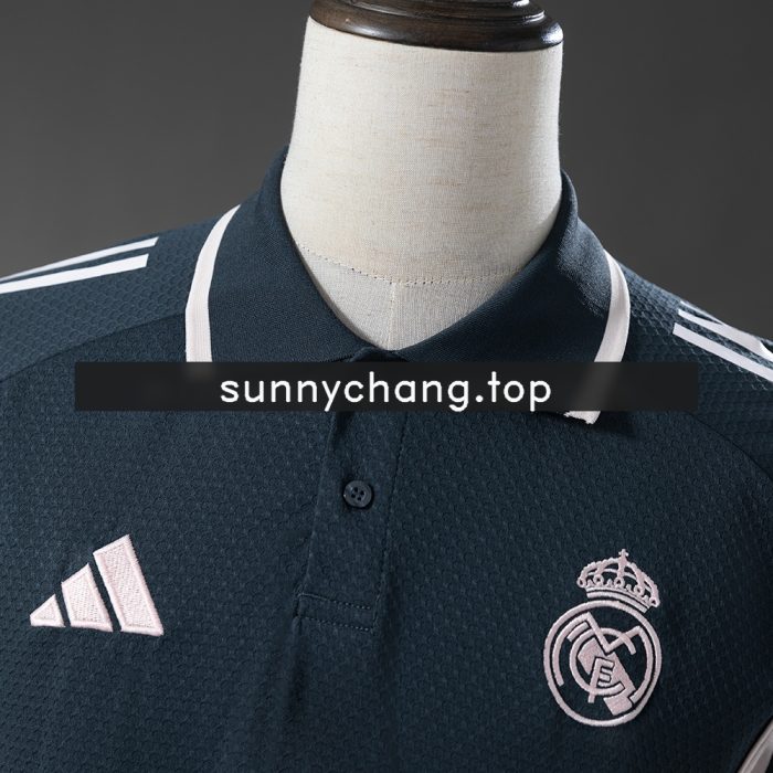 Real Madrid 25/26 Polo - Black & Pink - 图片 6