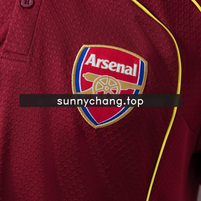 Arsenal 25/26 Polo - Burgundy - 图片 5