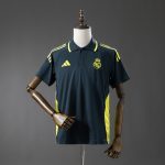 Real Madrid 25/26 Polo Dark Grey Yellow