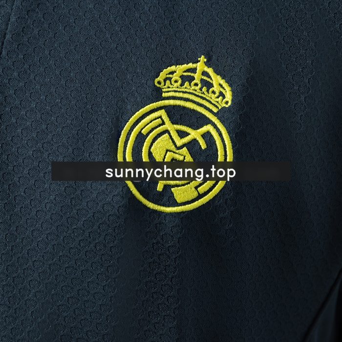 Real Madrid 25/26 Polo Dark Grey Yellow - 图片 5
