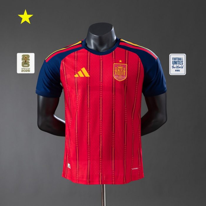 Spain 2026 Home Player Version Jersey - 图片 2