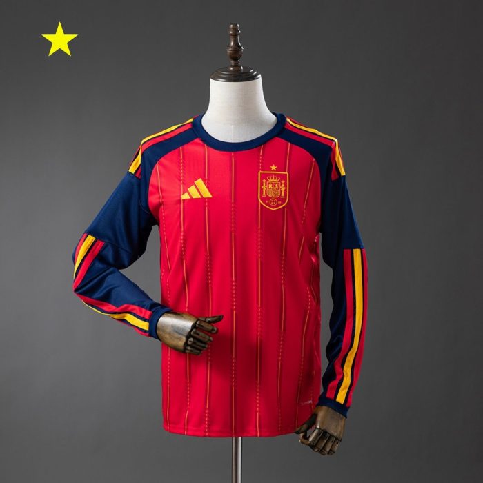 Spain 2026 Home Long-Sleeve Jersey - 图片 3