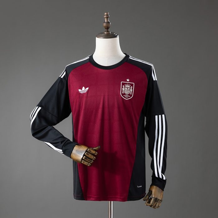 Spain 2026 GK Red Long Sleeved Jersey - 图片 2