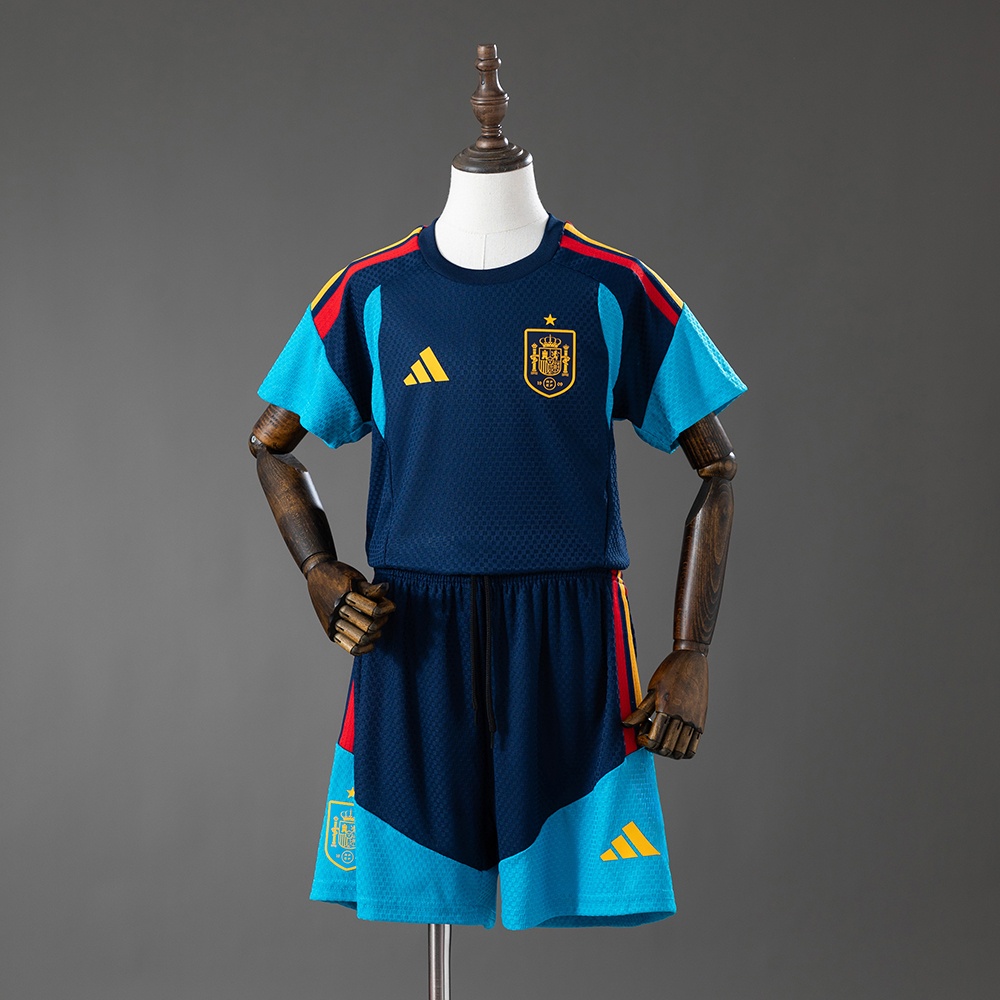 JER-9247_1 Spain 2026 Player Version Training Kids Kit Jersey - Royal Blue - 图片 1
