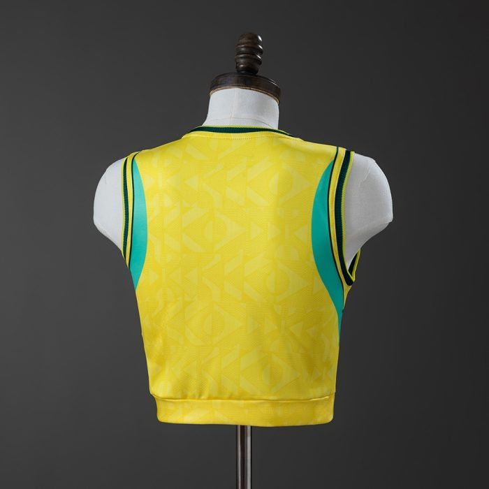 Brazil 2026 Women's Crop Tank Top Home Jersey - 图片 3