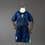 Brazil 2026 Away Kids Kit Jersey